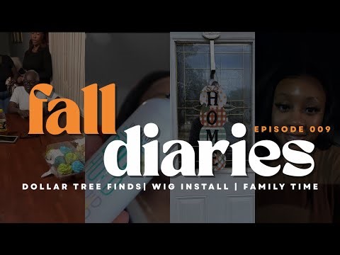 Quick Wig Install + Family Time & Dollar Tree Finds 🍂 | Vlogtober Day 9