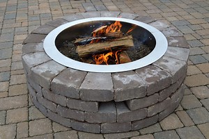 Heavy Duty Smokeless Stainless Steel Fire Pit Ring Insert for Outdoors
