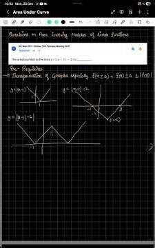 Area of modulus of linear function easiest method I#bheedsealag #jeemaths|Maths By DTUite I JEE 2026