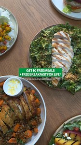 Eat healthy without all the hassle. Plus, get 10 free meals free breakfast for life. | HelloFresh