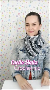 Cuello a crochet hecho con un rectángulo 🎉 | Crochet MC