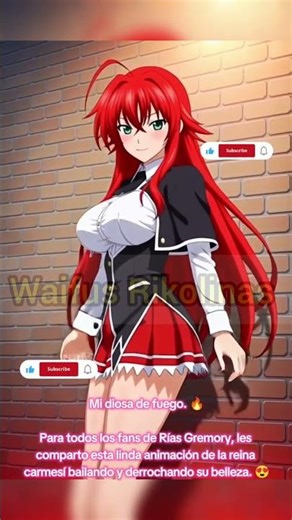 La diosa Rías Gremory bailando 😍 #rias #riasgremory #gremory #highschooldxdseason5
