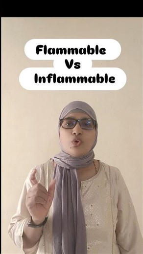 Flammable and Inflammable differences/ English learning/ new words in english/ Grammar class