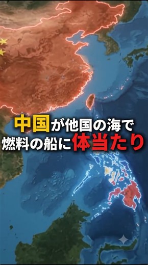 南シナ海で中国海警局の船がフィリピンの補給船に体当たり——中国は「責任はすべて相手側に」と反論 #ニュース