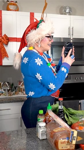 The episode isn’t complete if we don’t break out into a random singing portion 🎤 Catch all the fun & our final dishes only using New Years food over on my @youtube 🍲 @lulu_krystals #JessicaLWhor #lgbtq #comedy #contentcreator #queerartist | Jessica L'Whor