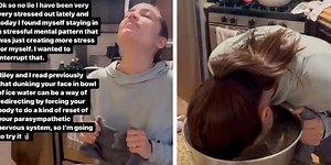 AOC spent last night dunking her head into ice-cold water and got brain freeze