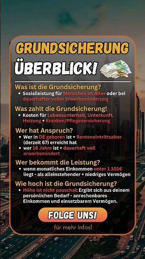 Basic Social Security explained simply! #basicsocialsecurity #pension #germany #finance #money #s...