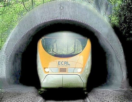 ECRL project reaches 82.45% completion