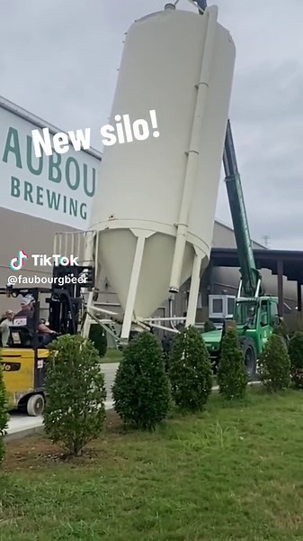New silo, y’all! #NewOrleans #BeerBrewing #CraftBrewery #CraftBeer #Silo #BreweryLife