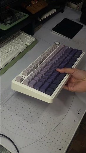 Aula F75 Pro Gradient Purple - Star Vector switch Sound Test! #aulaf75 #mechanicalkeyboard #typing