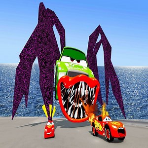 25K views · 268 reactions | Epic Escape from Giant Chick Hicks Eater VS Lightning McQueen | BeamNG.Drive | Beamng Game | Facebook