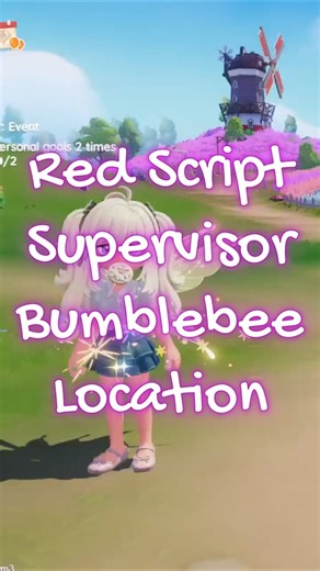 dreamlight cinematics red script supervisor bumblebee location #heartopia