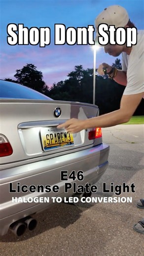 Simple Upgrade, Big Results | BMW License Light Conversion #ShopDontStop