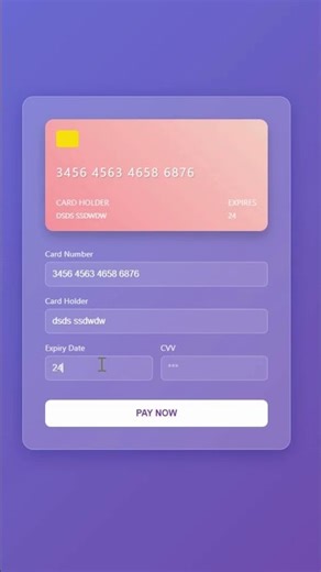 The Payment Form Every Dev Needs to See #webdev #uidesign #coding