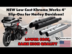 NEW Khrome Werks 4" Slip-Ons for Harley M8 (2017-UP) | Full Intro & Sound Option Overview!