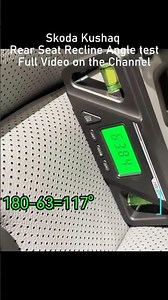 Kushaq Rear Seat Recline Angle: Is it too Upright? 📐