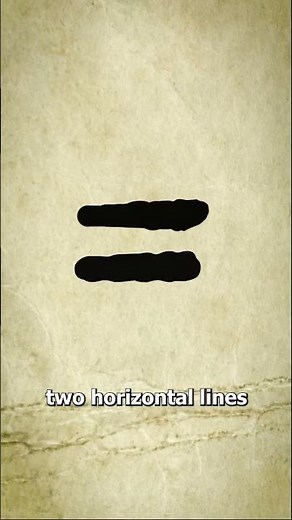 How The Equals Sign Was Invented 🟰🤨 (EXPLAINED)