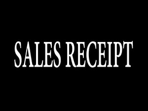 Sales Receipt Sound Effect