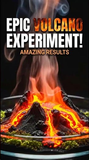 We Created a Volcano using just ONE DROP of Lava! Unbelievable!