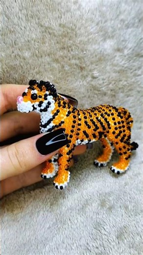 Beaded Tiger 🐯 | Handmade Beadwork Art