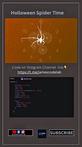 Halloween Spider time Css animations 🎃 | Code 231