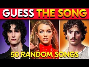 GUESS THE SONG - 50 RANDOMS SONGS 🎶 Music Quiz Challenge