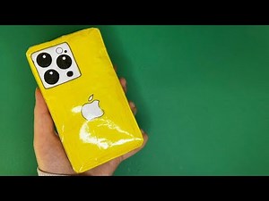 طريقة صنع آيفون إسكوِيشي من الورق بسهولة - DIY ممتع للأطفال