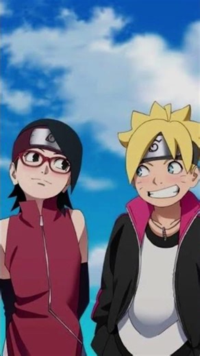 Sarada and boruto very cute 😳🥰🫦