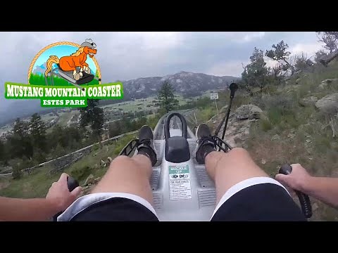 Mustang Mountain Coaster Full Ride - Estes Park, Colorado - The NEWEST Alpine Coaster in Colorado!