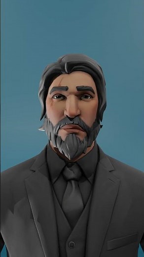 John Wick with 52 Blendshapes Animation [Morph Targets]