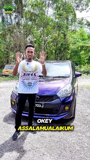 16K views · 225 reactions | Cat kereta ansuran bulanan. Alhamdulilah siap lagi myvi cat luar. Colour code AK859 Purple Blue. Clearcoat yang digunakan high solid dari Glasurit. Korang yang nak cat kereta boleh datang ke bengkel saya. LokasiWak Nanan Garage, Jalan Arma, Sg Merab Luar, Kajang. #aikkapaint #kedaicatkereta #catkeretaansuran #catdanketukkereta #bengkelcatkajang | Wak Nanan Garage | Facebook
