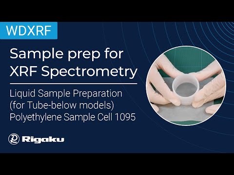Liquid Sample Preparation for XRF with Polyethylene Sample Cell 1095 | Tube-Below Models