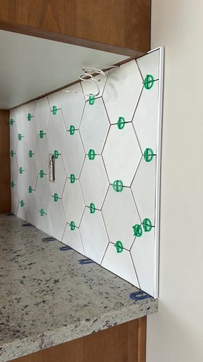 7.9K views · 41 reactions | How to install tile on a kitchen | The Creative KH | Facebook
