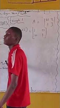 How to solve for Eigen Values and Vectors. #education #eigenvaluesandvectors #linearalgebra #exam