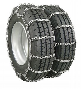 pewag Dually Tire Chains w Cams - Ladder Pattern - Grooved Square Link - Assisted Tension - 1 Set pe
