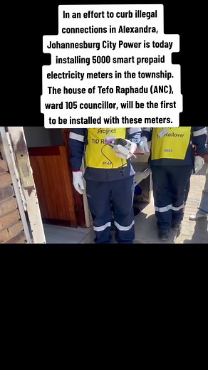 Installing Smart Prepaid Electricity Meters in Alexandra, South Africa