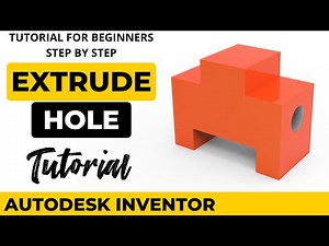 Autodesk Inventor For Beginners - Extrude Surface Exercise 2
