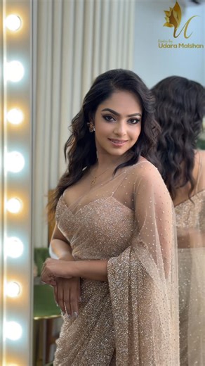 Udara Malshan | Beautiful Geethma Bandara❤️ Brides By Udara Malshan Saree designer Iroshi Ilankoon #bridesbyudaramalshan #udaramalshan... | Instagram