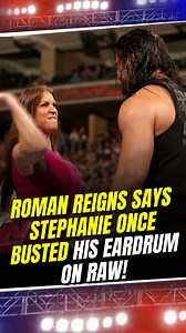 When a slap goes too far! 😲 Roman Reigns reveals Stephanie McMahon accidentally busted his eardrum in a 2015 RAW segment.🤔 Let us know your thoughts below! 👇 . . . #WWE #RomanReigns #StephanieMcMahon #Wrestling #Feud | Sportskeeda Wrestling