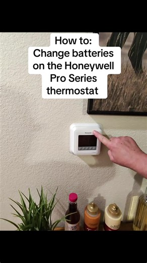 How to change the batteries on a Honeywell Pro Series thermostat