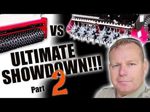 Seeder vs. Aera-Vator!!! Part 2 #bluecordpropertycare #ventrac #tractor
