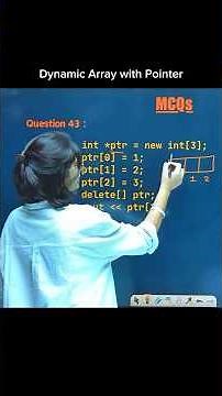 Dynamic array creation in C++ #happycoding #cpp #array #dynamic
