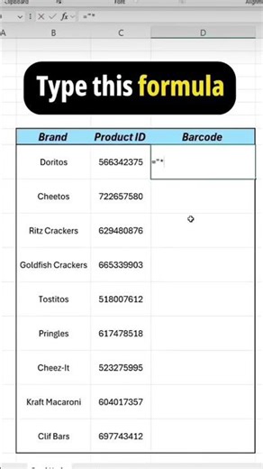 Create Barcode in Excel Easily (No Software Needed!)| #excel