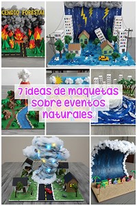 7 ideas para proyectos de eventos naturales. #apoyoescolar #maquetas #aprendizaje #fblifestyle | Creaciones Yois MT