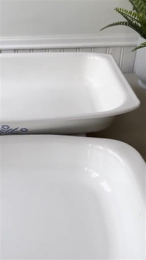 Vintage 1960s Corning Ware Blue Cornflower P-76 and P-21, MCM Mid Century 15" & 13" Open Roasters, Original P-76 Handles, Midcentury Dishes - Etsy