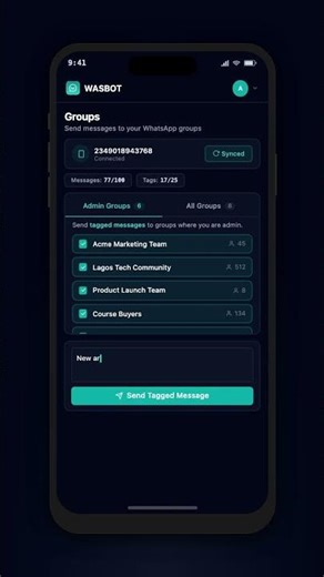 Send Messages to All WhatsApp Groups at Once — WASBOT Demo