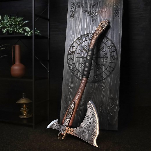 Kratos Real Leviathan Metal Axe Replica 9.92lb With Glow-in-the-dark-runes - Etsy