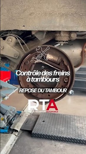Contrôle des freins à tambours : repose du tambour