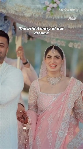 Dreamy Indian Bridal Entry | Wedding Entry | Couple Goals | Beautiful Bride | Shaadi | Lehenga Love