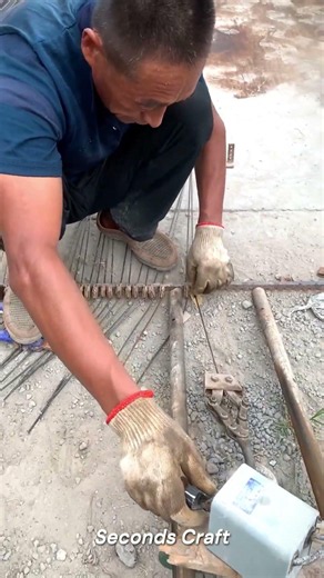 Rebar Tying Process for Reinforced Concrete Slabs